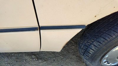 1984-1987 Ford Tempo Passenger Right Moulding From Fender Oem Trim Strip Tan