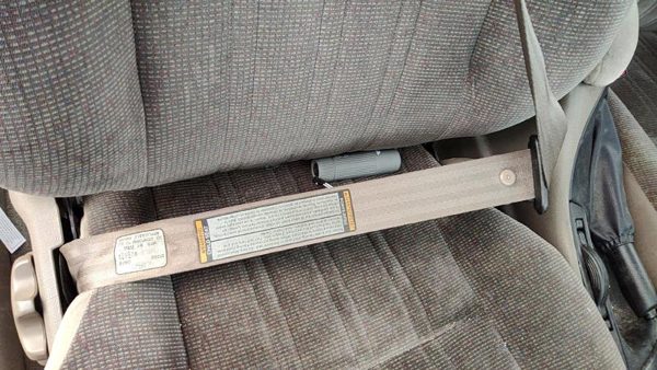 96-97 Ford Contour Passenger Right Front Seat Belt Retractor Oem Shoulder Ul Tan — photo 2