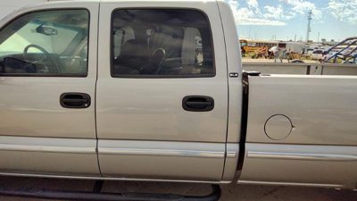 2002 GMC Sierra 2500 HD Rear Door LH 11U Pewter Metallic 11U Clean