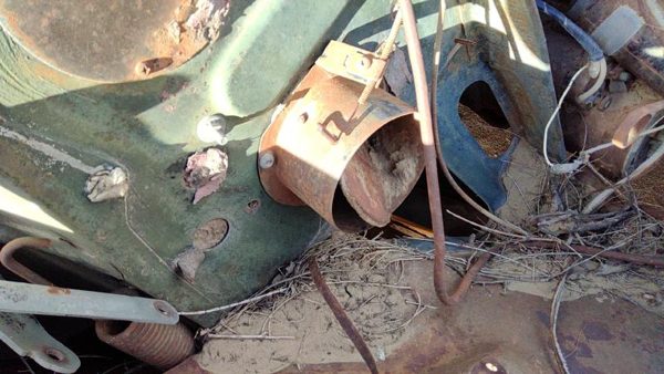 1953-1954 Chevy Bel Air 150 Sedan Engine Compartment Vent Fresh Air Oem 235Ci — photo 5