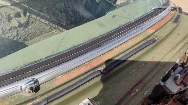 53-54 Chevy Bel Air 150 Sedan Windshield Wiper Cowl Vent Trim Panel Chrome Cover — photo 4