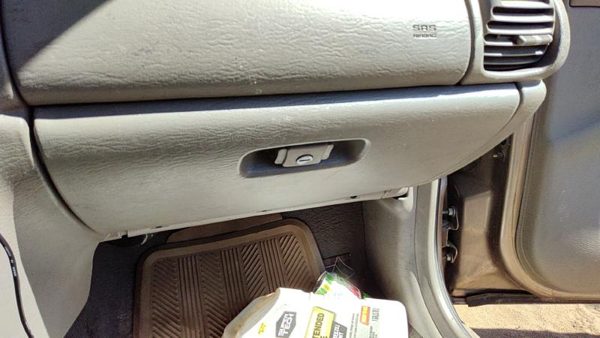 2001-2002 Dodge Neon Glove Box Assembly Complete Door With Latch Oem Gray B7L5 — photo 2