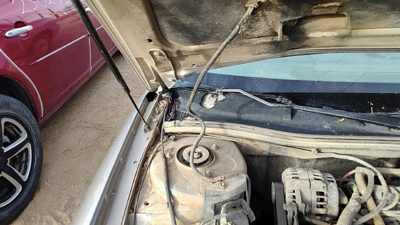 1997-1998 Buick Century Passenger Right Hood Hinge Oem Silver 10265736