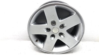 07-18 Jeep Wrangler 17 Aluminum Wheel Factory Rim 5 Spoke Silver Painted Color