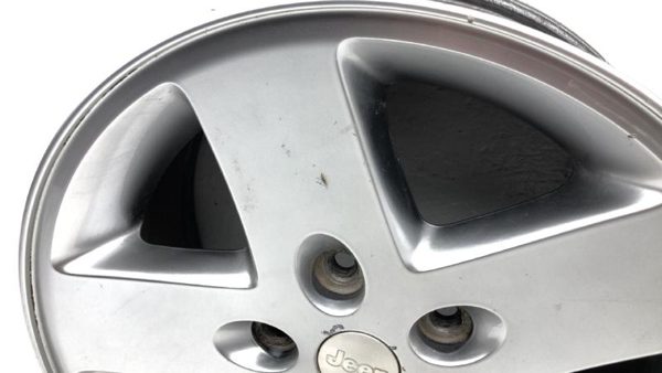 07-18 Jeep Wrangler 17 Aluminum Wheel Factory Rim 5 Spoke Silver Painted Color — photo 6