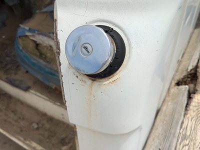 1967-1972 Ford F350 Fuel Tank Door With Hinge Gas Lid Oem Filler