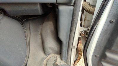 1995-1996 Ford Van E250 Passenger Right Lower Kick Trim Panel Oem Gray