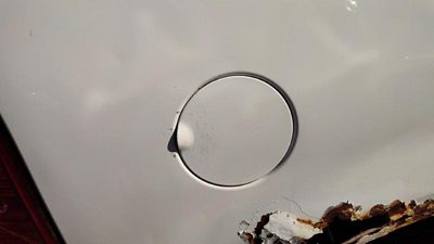 2002-2010 Ford Explorer Fuel Tank Door With Hinge Gas Lid Filler Yz Oxford White