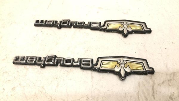 1986-1990 Chevy Caprice Brougham Emblem Pair Sail Panel Badges Oem Set — photo 6