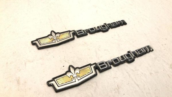 1986-1990 Chevy Caprice Brougham Emblem Pair Sail Panel Badges Oem Set — photo 3
