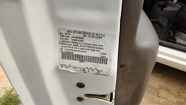 2000 Ford Focus Power Brake Booster — photo 6