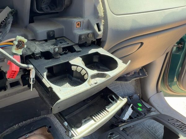 1997-2004 Ford F150 Slide Out Dash Mounted Cup Holder Assembly Oem Gray F2 — photo 1