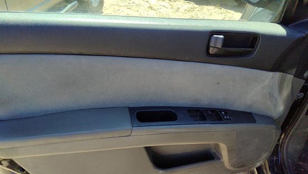 07-09 Sentra Driver Left Front Door Trim Panel With Master Switch Charcoal W — photo 3