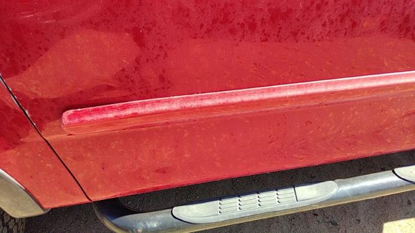1999-2004 Ford F150 Driver Left Front Moulding From Door Oem Trim Strip Red E4 — photo 5