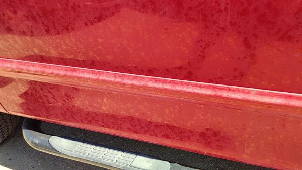 1999-2004 Ford F150 Driver Left Front Moulding From Door Oem Trim Strip Red E4 — photo 3