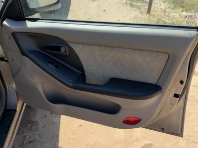 01-03 Elantra Passenger Right Front Door Trim Panel With Switches Beige Gray Ze