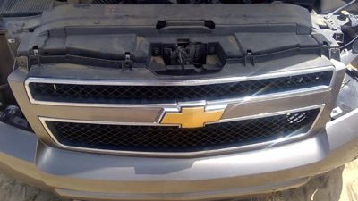 2012 Chevy Tahoe Grille Upper Section Nice OEM With Emblem