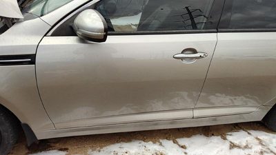 2013 Kia Optima Front Door LH Satin Metal Stm