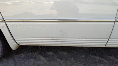 1996-1999 Town & Country Left Front Moulding From Door Oem Trim Pwp Golden White