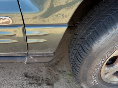 99-04 Grand Cherokee Passenger Right Moulding Fender Trim Overland Primed Green
