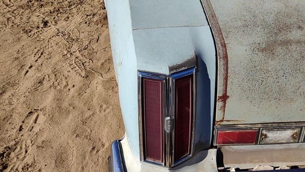 1975 Olds Cutlass Quarter Panel Moulding LH Blue — photo 5