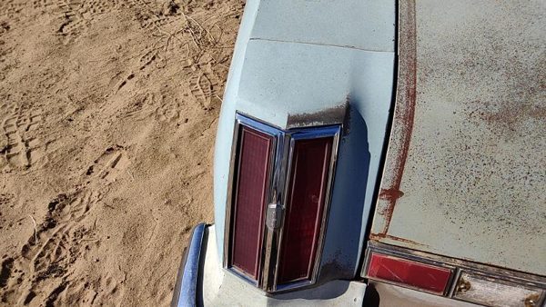 1975 Olds Cutlass Quarter Panel Moulding LH Blue — photo 6