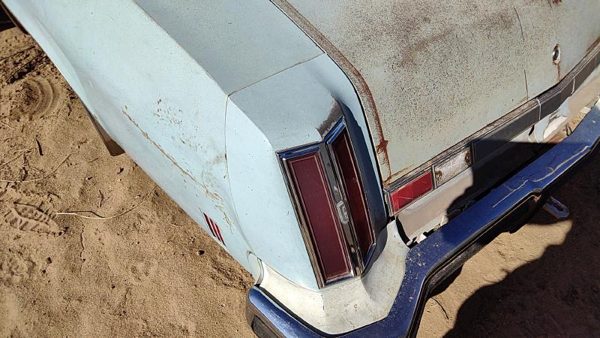 1975 Olds Cutlass Quarter Panel Moulding LH Blue — photo 9