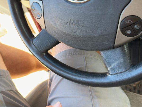2005 Toyota Prius Steering Wheel Brown/ivory FA08 — photo 5