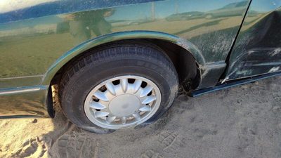 1996-1999 Olds 88 Driver Left Moulding From Fender Oem Trim Strip Green