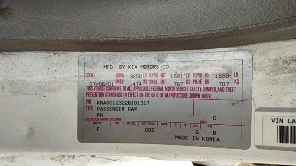2001-2002 Kia Rio Wiring Harness For Engine Oem 1.5L At — photo 4