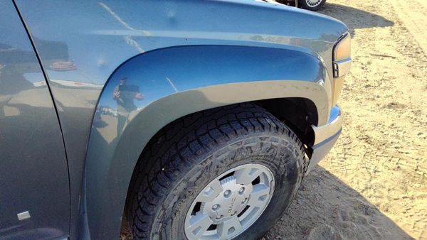 04-12 Canyon Passenger Right Front Wheel Flare Moulding Fender Stealth Gray 46U — photo 2