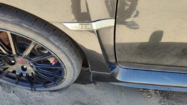 2015-2016 Subaru Wrx Driver Left Moulding From Fender Trim Strip Dark Gray Dgm — photo 3
