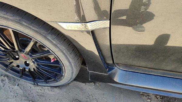 2015-2016 Subaru Wrx Driver Left Moulding From Fender Trim Strip Dark Gray Dgm — photo 4