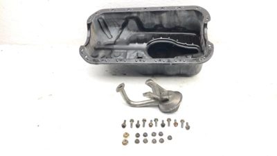 1986-1989 Acura Integra Engine Oil Pan With Good Drain Plug Oem 11200Pg6050