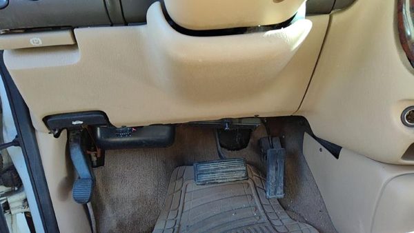 1996-00 Town & Country Lower Dash Under Column Knee Bolster Trim Panel K5 Camel — photo 2