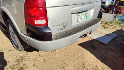 2002 Ford Explorer Rear Bumper Assembly Silver Ts