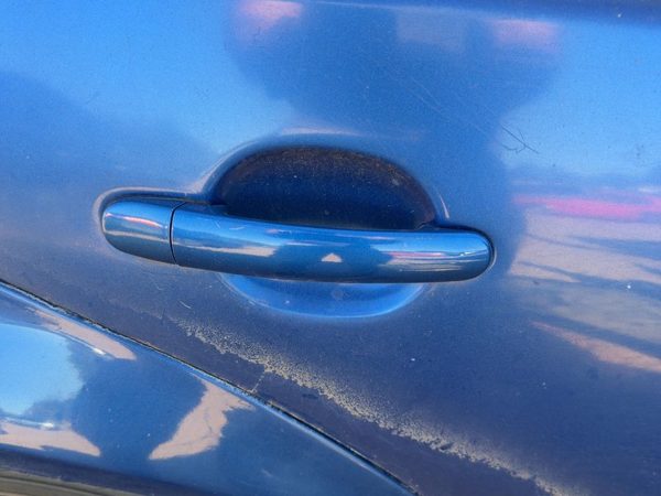 2000-2011 Vw Jetta Passenger Right Rear Outside Door Handle Oem Back Blue — photo 2