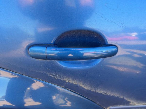2000-2011 Vw Jetta Passenger Right Rear Outside Door Handle Oem Back Blue — photo 3