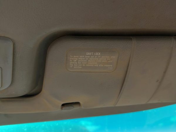 1994 Subaru Legacy RHD Passenger Right Sun Visor Oem — photo 1