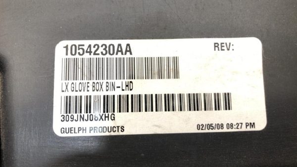 2008 Dodge Charger Glove Box Assembly Complete Door With Latch Oem Gray Dv — photo 10