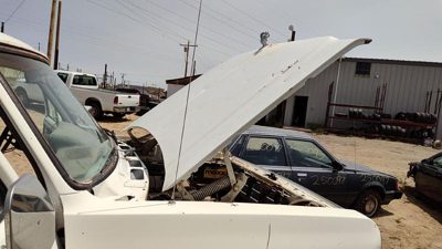 1984 Dodge Ram Hood White