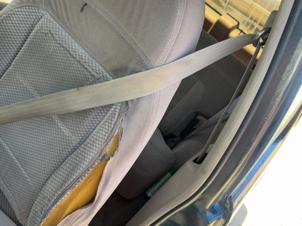 91-94 Ford Explorer 2 Dr Driver Left Front Seat Belt Retractor OEM Shoulder Tan — photo 2