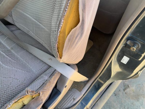 91-94 Ford Explorer 2 Dr Driver Left Front Seat Belt Retractor OEM Shoulder Tan — photo 5