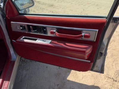 86-91 Olds 88 Passenger Right Front Door Trim Panel With Switches Red