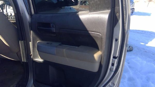 07-10 Tundra Passenger Right Rear Door Trim Panel With Switches Tan Extended Cab — photo 3