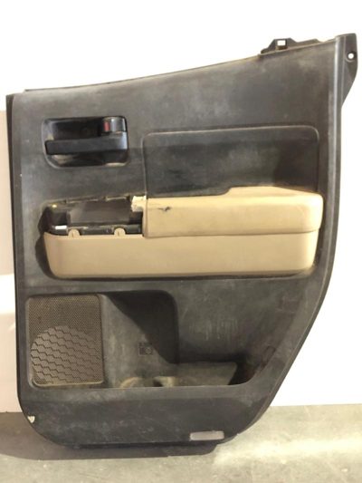 07-10 Tundra Passenger Right Rear Door Trim Panel With Switches Tan Extended Cab