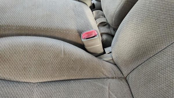 1996-1999 Ford Taurus Driver Left Front Seat Belt Buckle Receiver Oem Gray — photo 2