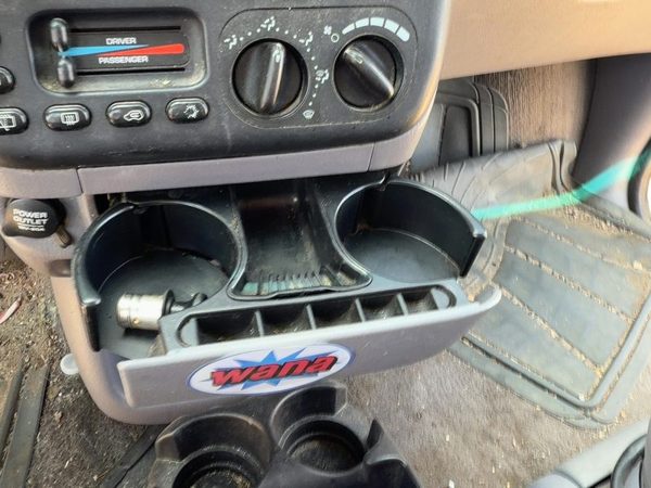 96-00 Town & Country Slide Out Dash Mounted Cup Holder Assembly Oem Taupe All5 — photo 1