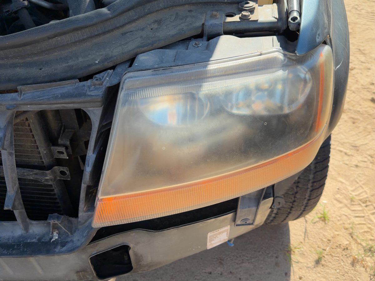 99-04 Jeep Grand Cherokee Driver Left Head Light Oem Front Lamp Clear Park Lens