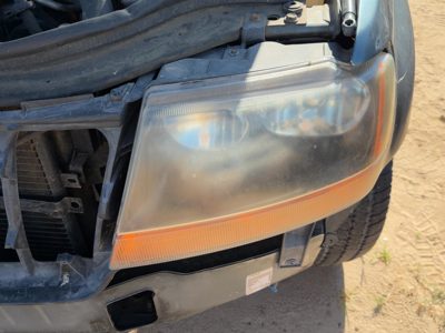 99-04 Jeep Grand Cherokee Driver Left Head Light Oem Front Lamp Clear Park Lens